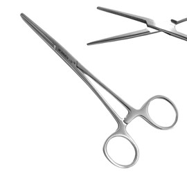 G.N SURGICAL LTD Professional Hemostat Fishing Forceps of Stainless Steel Used as Jewelry, Fly Fishing forceps and unhooking fish pliers - Pet, Dog ear hair grooming forceps (16cm)
