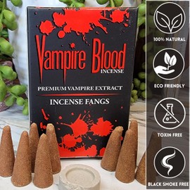 SOUL STICKS Vampire Blood Fragrance Incense Cones (12 Pack 120 Cones) Natural Fragrance Incense Agarbatti | Fragrant Smoke for Calming Home Aromatherapy for Meditation, Yoga & Stress Relief