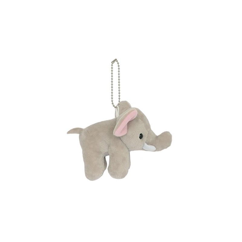 Aqua Plush Safari Anywhere and Friends Keychain Elephant 00080087