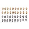 52Pcs 3D Printer Nozzle Stainless Steel Brass with Cleaning Tool