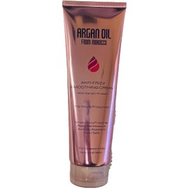 Argan Aceite de Marruecos Crema Suavizante Antiencrespamiento con queratina y proteína de seda, 13 fl.oz. (13.0 fl oz)