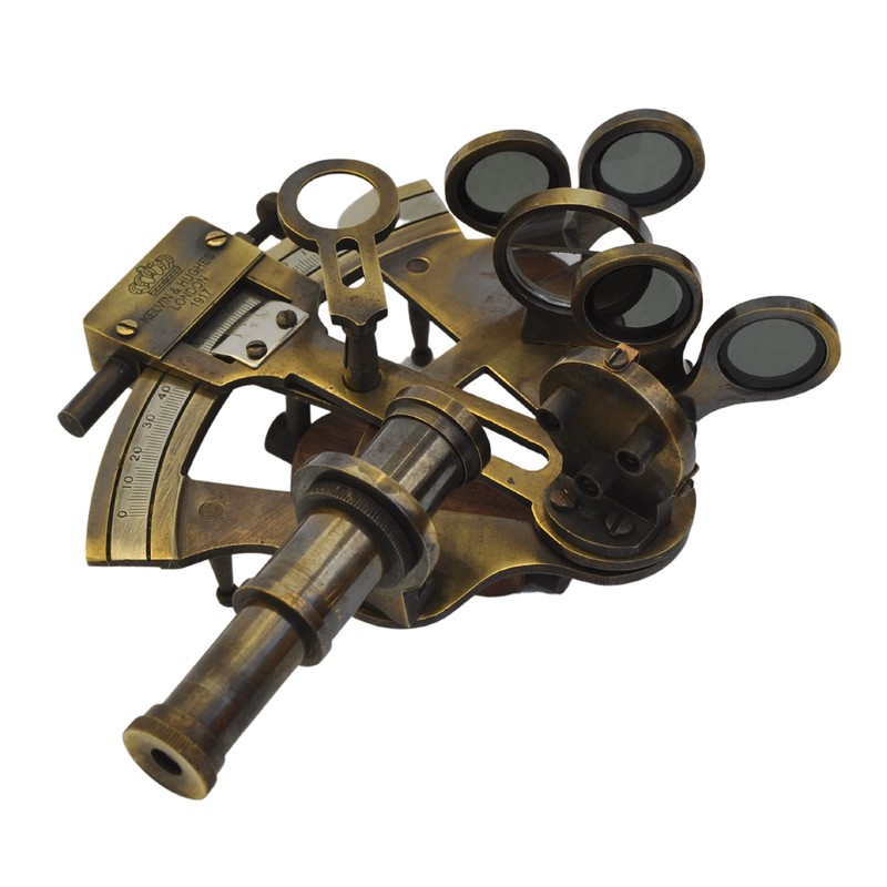 Medieval Replicas 5 inch Marine Sextant Large Brass Navigation Instruments
