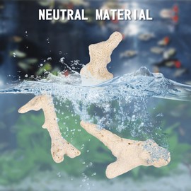 Totority Natural Crushed Rocks, 500g Fish Tank Bottom Landscape Layout Stone Ornaments Porous Filter Media for Ponds and Aquarium Fish Tank Filters for Decor