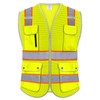 Rhino Hit Reflective Safety Vest for Men Women with 8