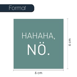 #detailverliebt dv_255 Set of 10 Magnets | Size 6 x 6 cm | Fridge Magnets with Cheeky Sayings I Funny Cool Decoration Gift Idea