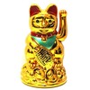 Monkey King Battery Powered GOLD Lucky Beckoning Waving Wealth Cat