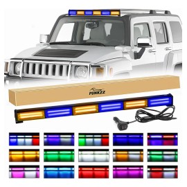 Barra Torreta Estrobo Codigo Leds Cob Policia 35 PuLG 60w