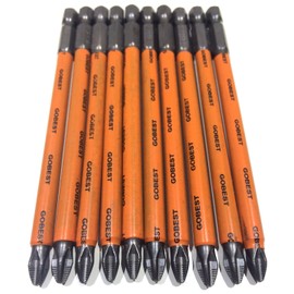 GOBEST GB-0015, PH2 Non Slip Screwdriver Bit Set of 10, 110 mm Long, S2 Steel, Magnetic Tips