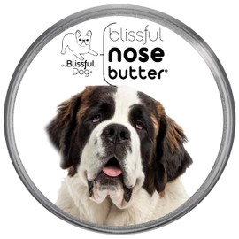 The Blissful Dog St. Bernard Nose Butter, Versatile Dog Nose Balm for Dry Nose, Handcrafted Nose Moisturizer, Easy-to-Apply Dog Essentials, Unscented, 4 oz.