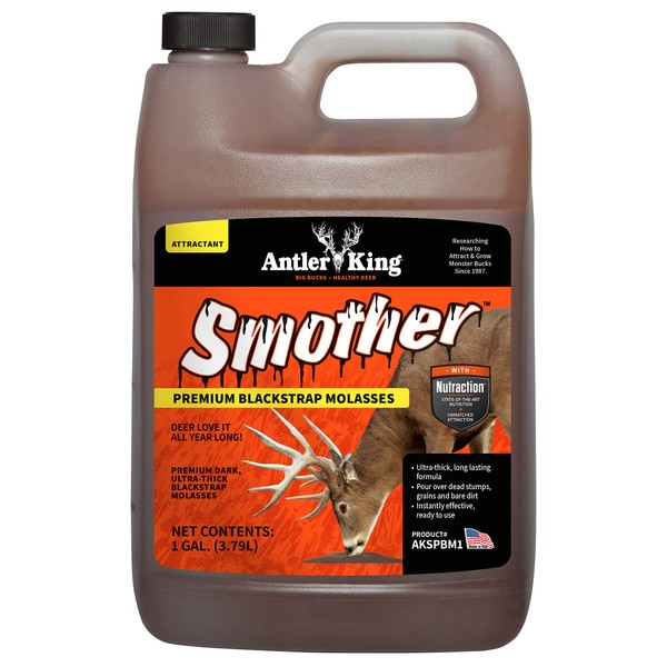 Antler King Smother Year-Long Deer Attractant | Premium Dark Ultra-Thick