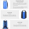 OMGear Waterproof Dry Bag Backpack Waterproof Phone Pouch 40L/30L/20L/10L/5L Floating