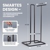 Kitchen Roll Holder Black with Kitchen Roll Washable Reusable Bamboo