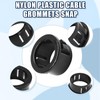 Litoexpe 50 Pack 5/8 Inch Cable Snap Bushing Grommet Protector