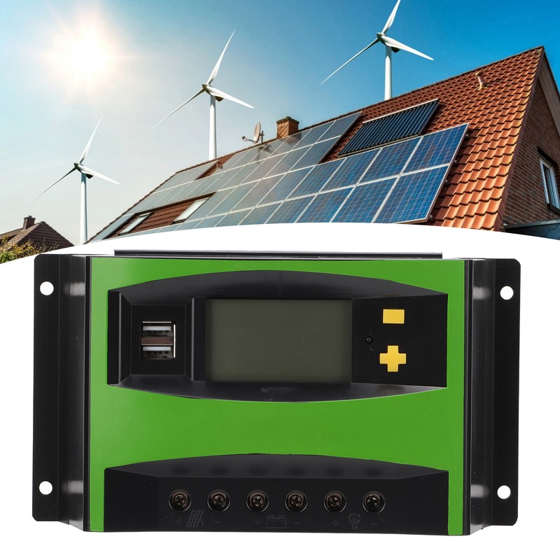 Solar Charge Controller LCD Display Timing Intelligent Automatic Solar Panel