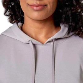 Mondetta Ladies' Ottoman Hoodie Pullover Moisture Wicking Fabric Gulf GRAY NWT
