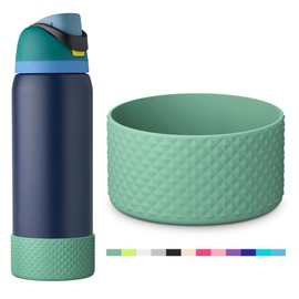 Silicone Water Bottle Boot for Owala 40 oz, 2PCS Anti-Slip Protective Sleeve for FreeSip/Twist/Flip, Watter Bottle Accessories, Bottom Bumper Cover, Dishwasher safe, BPA Free