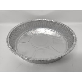 Foglish Home & Garden Round 16cm 6" Aluminium Foil Flan Pan Trays Dishes Bake Oven Cook BBQ Airfryer (4)