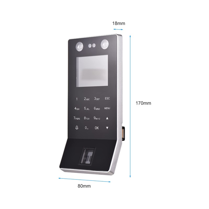Bewinner Small Business Time Tracking, Fingerprint Stamp Clock and Face