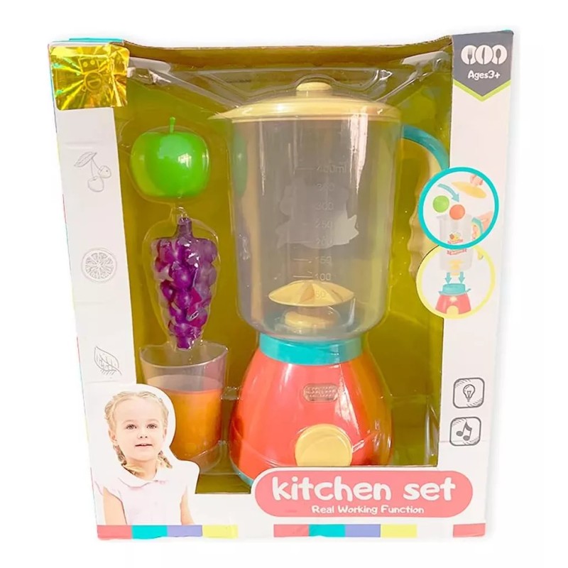 KFMX Juguete Licuadora Electrodoméstico Infantil Con Luz Y Sonido