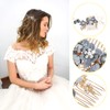 Beaupretty - Peineta para el pelo de boda con diamantes