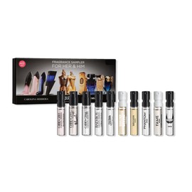 Carolina Herrera Fragrance Sampler Set, 10 Luxury Perfumes for Men and Women, Sampler