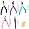 URSKYTOUS 4Pcs Jewelry Pliers Set Jewelry Making Pliers Tools Kit