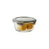 Lock&amp;Lock Oven Glass Euro Heat-Resistant Sealed Round 650ml _ Gray