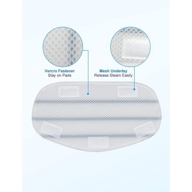 8 Pack Pur Steam Mop Pads Compatible with PurSteam ThermaPro