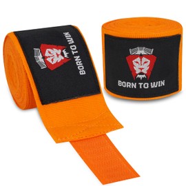 Born To Win Hand Wraps Boxing Inner Gloves With Wrist & Knuckle Protection Elasticated Boxing Hand Wraps Muay Thai Kickboxing Martial Arts and Combat Training