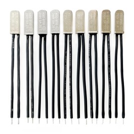 TQDLYKHS 9 Pcs Temperature Switch KSD9700 20℃ 25℃ 30℃ 35℃ 40℃ 45℃ 50℃ 55℃ 60℃ Bimetal Thermostat Thermal Protector Normally Closed (NC 20-60℃)