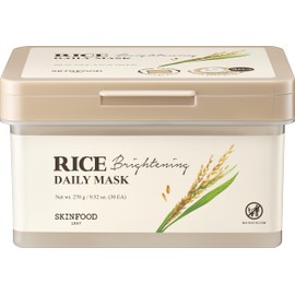 SKINFOOD Rice Brightening Daily Mask, Phase Pack, Korean Pack, Large Capacity Pack, Sheet Mask, Daily Care