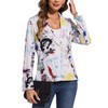 MINTLIMIT Women's Graphic Print Single Button Blazer Long Sleeve Work
