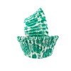 REGENCY RW1116PASG Greaseproof Standard Baking Cups, Green/White