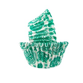 REGENCY RW1116PASG Greaseproof Standard Baking Cups, Green/White