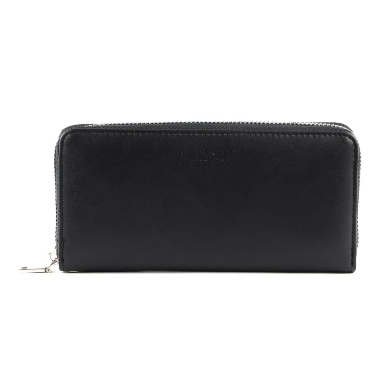 Seidenfelt Smilla Women's Purse 19 cm Black/Silver, schwarz / silber,