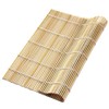 LEEFONE 4 PCS 9.5" x 9.5" Natural Bamboo Sushi Rolling