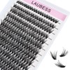 Lash Clusters 40D LAUBESS Eyelash Clusters Individual Lashes Mixed Tray