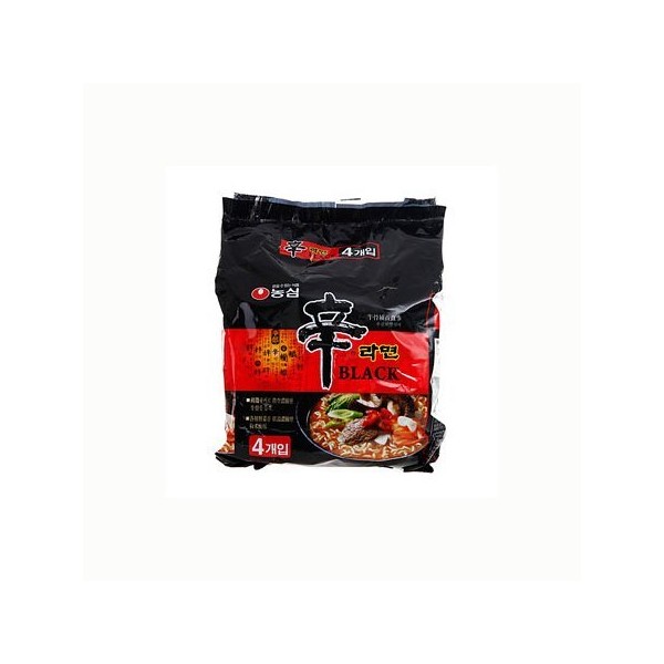 Nongshim Shin Ramen/Ramyun Black - Premium Noodle Soup (4 packs)