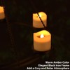 Outdoor Chandelier Solar, Hanging Candle Lantern with 7pcs Solar Powered