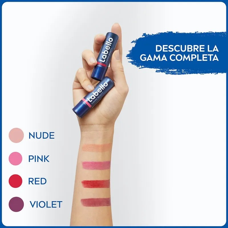 Bálsamo Labial Labello Caring Beauty 2 En 1 Color Pink