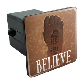 GRAPHICS & MORE Bigfoot Sasquatch Believe Foot Print Tow Trailer Hitch Cover Plug Insert