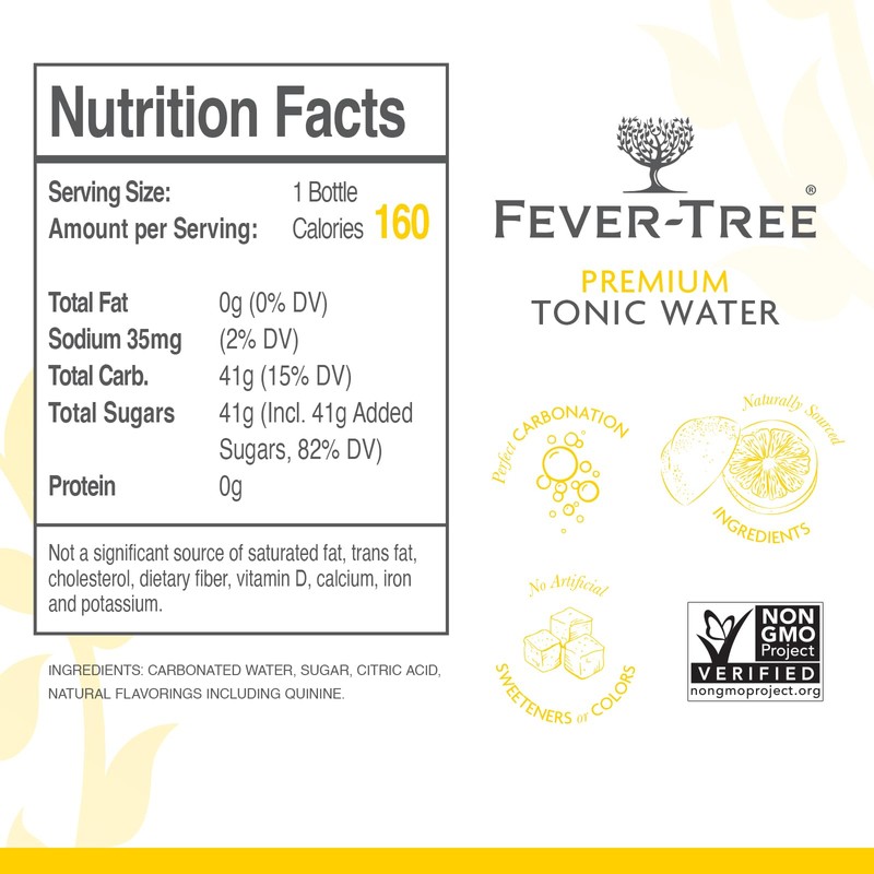 Fever Tree Indian Tonic Water - Premium Quality Mixer -