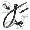 Shappy 200 Pcs 12 Inch Plastic Zip Tie with Screw