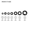 wugongshan 340 Pcs Internal Tooth Starlock Locking Washers, Push On
