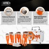 BGTEC Diamond Hole Saw Kit Marsonry Drill Bits, 10pcs 5/6/6/8/20/25/28/35mm