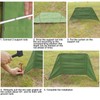 Camping Windbreak Green Stove Outdoor Foldable Windscreen for Garden Grill