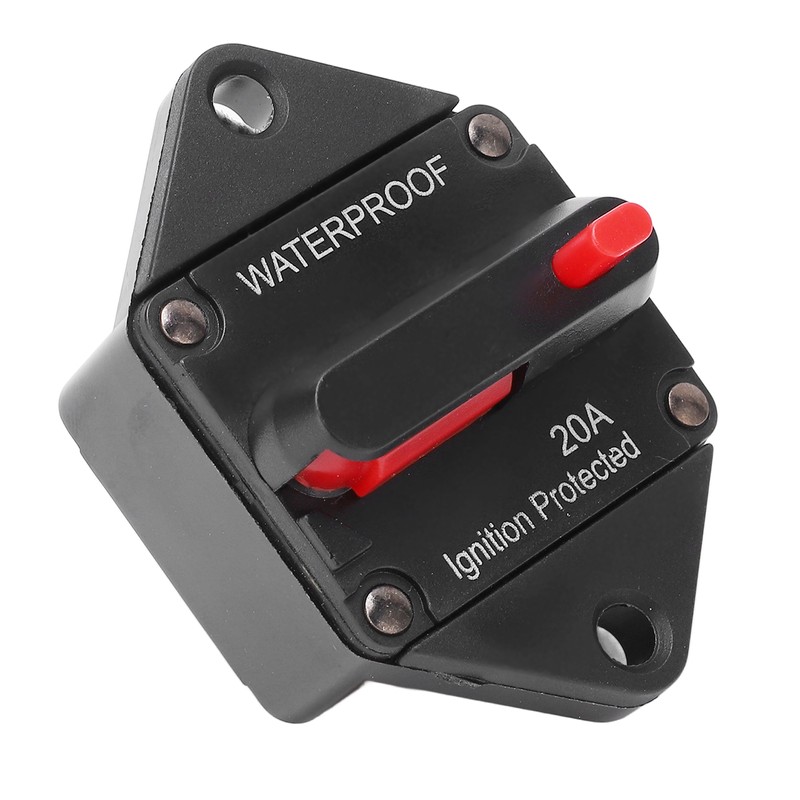 DC 32V Circuit Breaker with Switch Manual Reset Waterproof for