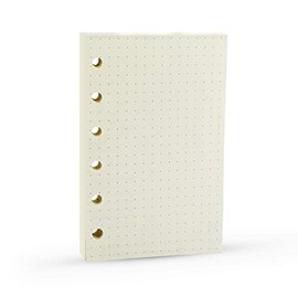 A7 Dotted Design Planner Refill 6 Holes Notebook Binder Refills, A7 Dot Matrix Planner Inserts for Filofax 100gsm Paper Pocket Size, 4.84 x 3.23'', Harphia
