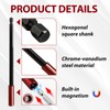 5pcs Magnetic Drill Bit Extension Holder Driver Bar Hand-Held Reach