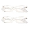 2 Pairs Casual Fashion Rectangular Reading Glasses - Stylish Simple